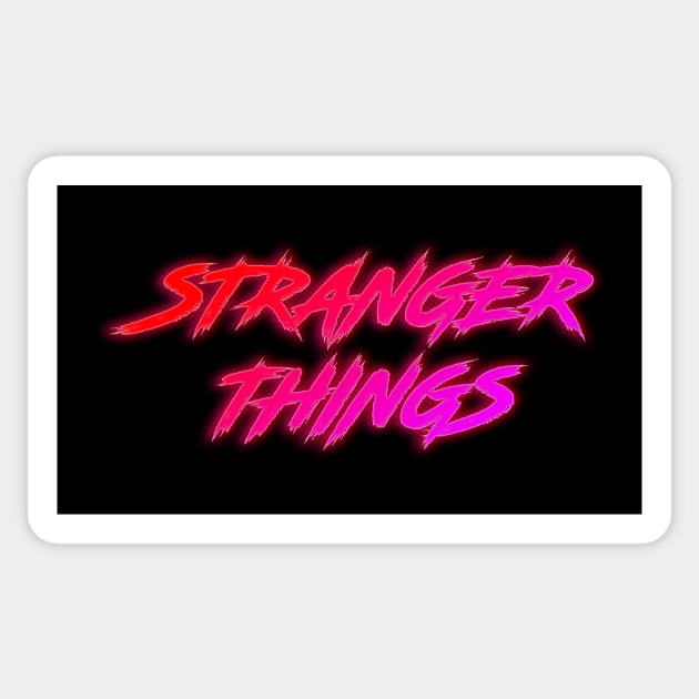 Stranger Things - Retro Neon Sticker by Dopamine Creative